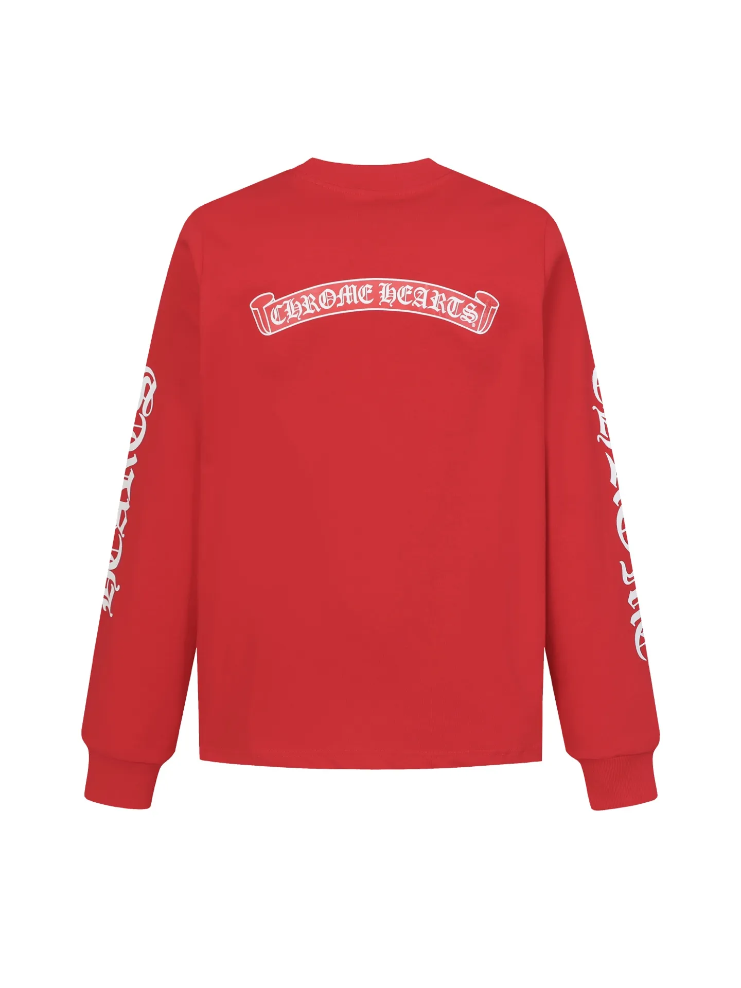 🅿️280 Come hearts/Cro Heart Sanskrit arm red roll printed long sleeves, the king of autumn and winter! Chest pockets, high weight threads on the collar and cuffs, the fabric is custom-woven and dyed 280g double yarn pure cotton fabric, washed anti-counterfeiting tags and other auxiliary labels are all correct versions, super conspicuous, super good-looking and super atmospheric, the same style for men and women! The overall upper body shows fashion and individuality, and couples wearing it together are recommended T-shirts by the Street Ace!! Color: Red Size: XS-L